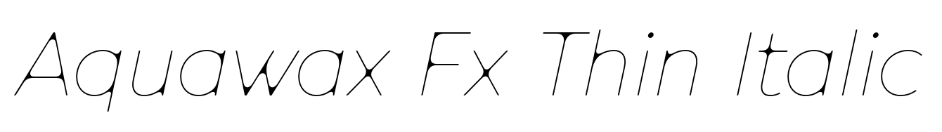 Aquawax Fx Thin Italic